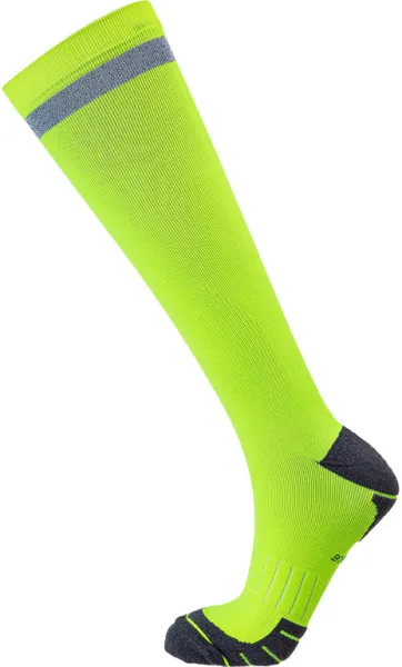 Endurance Torent Reflective Long - Laufstrümpfe mit Kompression - Safety Yellow - Gr. 39/